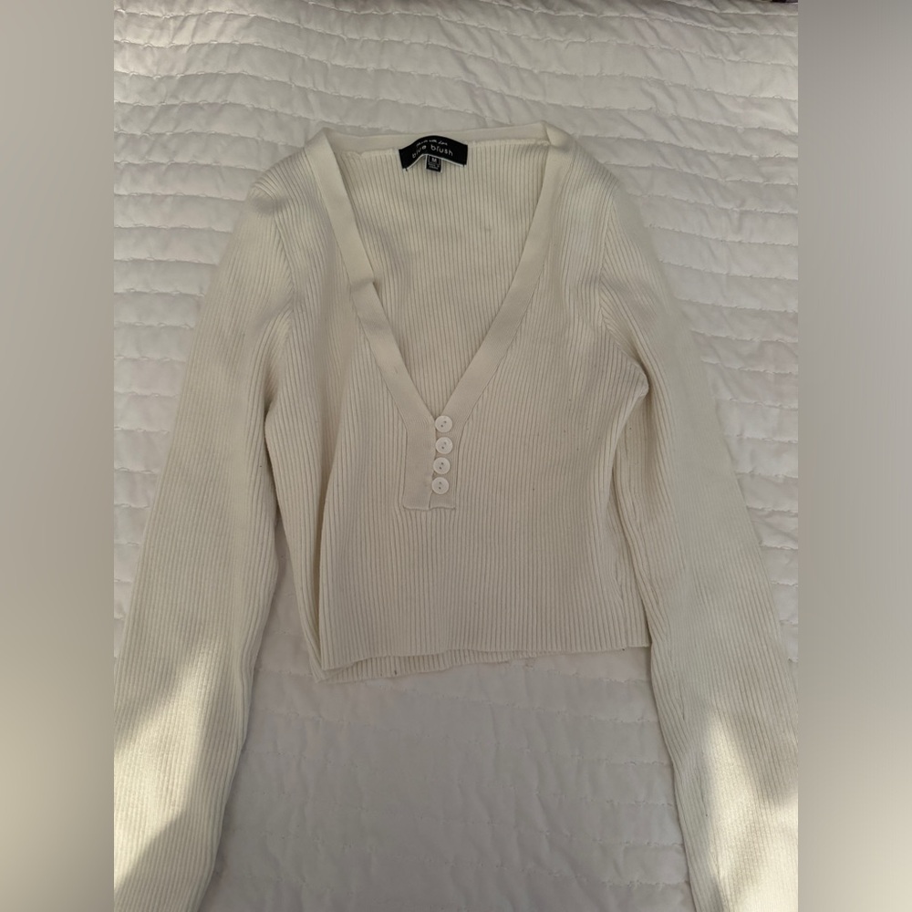 Off white long sleeve top